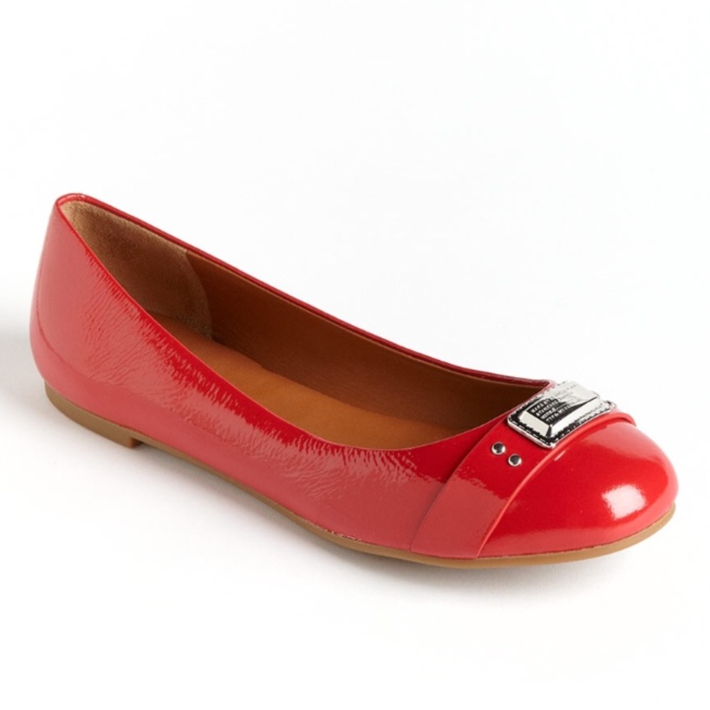 Marc by Marc Jacobs Red Logo Ballet Flats